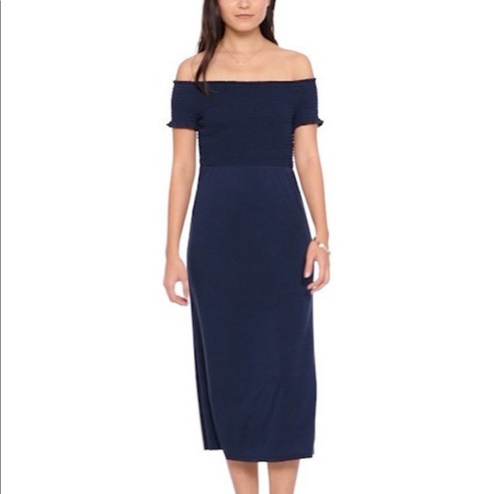 Old Navy Smocked Off the Shoulder Midi Dress